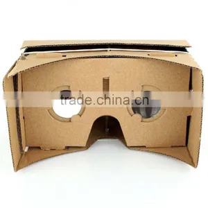 High Quality DIY Magnet Google Cardboard Virtual Reality VR Mobile Phone 3D Viewing Glasses For 5.0" Screen Google VR 3D Glasses thumbnail-2