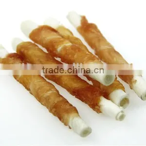 Wholesale Natural Dry Fish Skin and White Biscuit Wraps Pet Dog Snack thumbnail-4