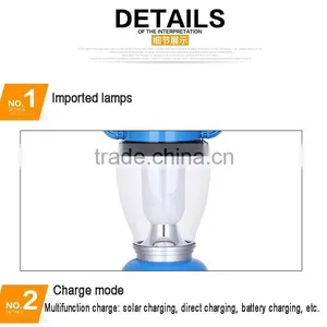 Cheap! Outdoor Portable Lantern Solar Lamps Camping Hanging Lights 6LED thumbnail-2