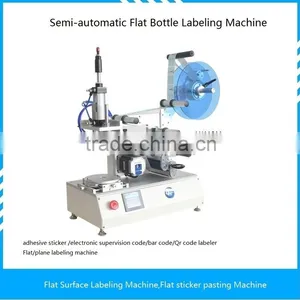 Multi Protective Film Labeler Desktop Electric Semi-automatic Flat Bottle Labeling Machine Digital Touch Control Panel Labeler thumbnail-1