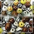 Small Sport Shaped Ceramic Beads thumbnail-1