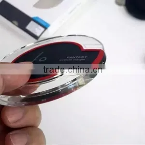 Wireless Phone Charger for Iphone for Samsung Galaxy S6 Fantasy Crystal UFO Shape Charging Pad With LED Lighting thumbnail-4