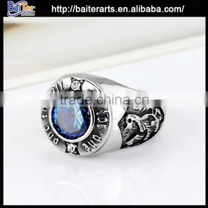 Vintage Men's Titanium Engagement Ring,316L Stainless Steel Engagement Ring thumbnail-5