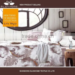 100% Cotton 133*72 40s*40s Reactive Printting Luxury Duvet Cover Set With Zipper thumbnail-3