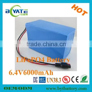 High Quality 100% DOD 3000times LiFePO4 6.4V Battery Pack Manufacturer thumbnail-1