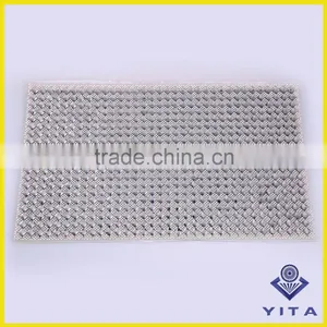 Fashion 24cm*40cm Hot Fix Crystal Rhinestone Mesh Sheet for Ladies Shoes thumbnail-1