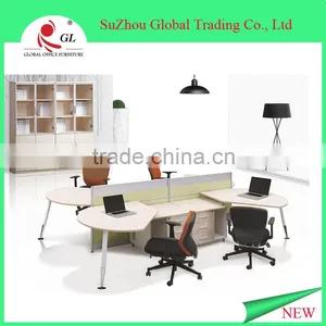 Four Person Wooden Office Workstation,office Workstations Modular thumbnail-3