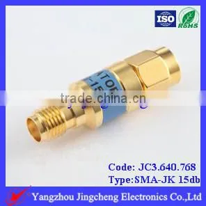 Coaxial Fixed Attenuators With SMA Type Male to Female Connector and 15dB Attenuation Coaxial Fixed Attenuators thumbnail-1