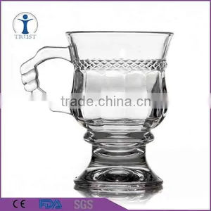 Creative Machine Made Cut Glass Cheap Coffee Mug thumbnail-5
