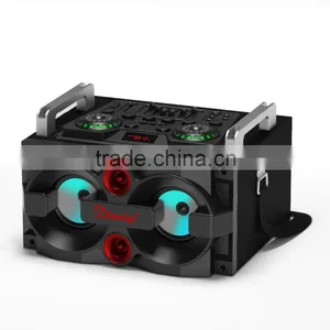 2016 New Trending Product Double Woofers Wireless Speakers With Cool Flashing Light thumbnail-1