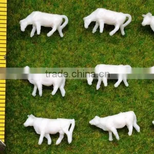 Building Model Cow, Scale Animals for HO Scale, Plastic Building Resin Farm Cow for 1/87 thumbnail-4