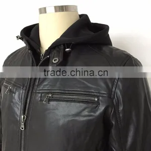 2016 Popular New Style Men PU Jacket thumbnail-1