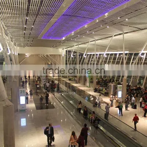 Used In Brasilia International Airport Commercial Suspended Ceiling Aluminum Round Pipe Ceiling thumbnail-5
