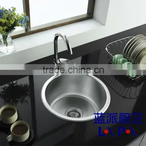 Lan Pai Luxury Stainless Steel Kitchen Sink LP-400/440 ( Round Single Sink ) thumbnail-1