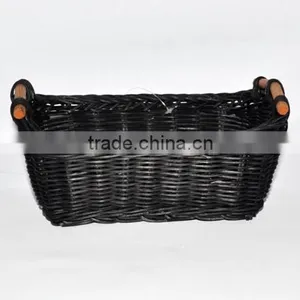 Rattan Core Black Color Vietnam Basket thumbnail-1