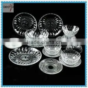 Competitive Price Wedding Round Glass Pie Under Plates Wholesale thumbnail-1