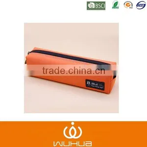 Orange PU High Quality Pencil Cases thumbnail-1