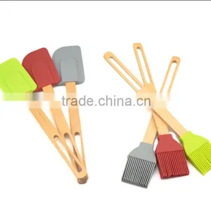 Silicone Kitchen Utensils Wholesale Best Silicone Spatula Easy Flex Silicone Brush Spatula Set Kitchen Spatula thumbnail-1