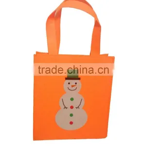 Wholesale Handmade Snowman Pattern Felt Promotional Bag thumbnail-1