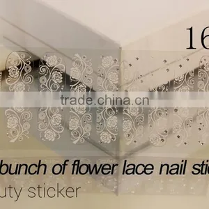 Beauty Art Ultrathin Transparent White Lace Tools Nails Stickers thumbnail-1