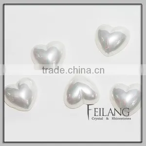 ABS Half Heart Shaped Loose Pearl thumbnail-1