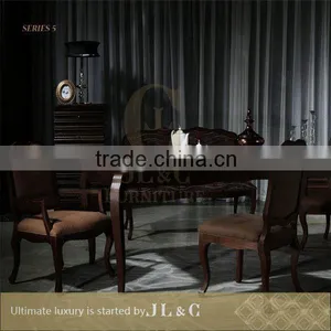 Marble Top Steel Frame Dining Table Set for Sale 2014 New Design AT00-14 From JL&C Furniture thumbnail-5