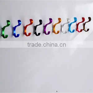 Aluminum Multicolor Wall Hook / Towel Hanging Holders Robe Hooks Metal Coat Hook for Home Decor thumbnail-3