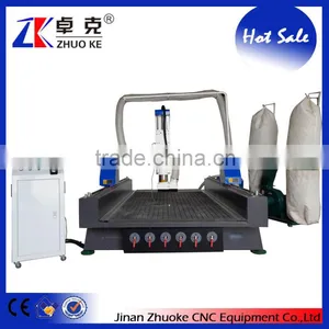500MM High Z-Axis CNC Router Machine For Wood Acrylic PVC ZKM-1325 With Vacuum Table thumbnail-1
