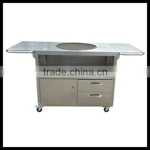 BBQ Outdoor Stainless Steel Movable Table Cart thumbnail-1