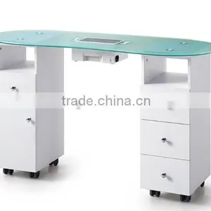 With Glass Top Manicure Table for Nail Table thumbnail-3
