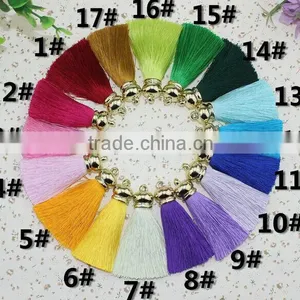 Rabbit Fur Pom Pom Keychain With Tassels for Lady Handbag/bag Charm Fur Ball KZ160071 Quality Choice thumbnail-5