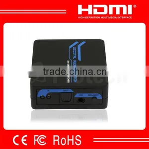 With IR Remote Control Toslink SPDIF Switcher 2 In 1 Out Support Signal Retiming Toslink Digital Audio Switcher thumbnail-1