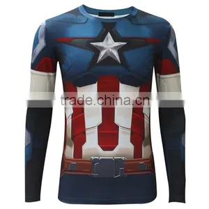 2016 New Latest Shirt Designs for Men's t Shirt Compression Sports Printing T-shirt Custom t Shirt Print Quality Choice thumbnail-2