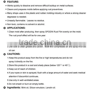 Plastic Injection Mold Detergent Injection Mold Cleaning Solution Injection Mould Cleaner thumbnail-3