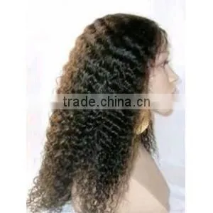 Hot Beauty Sale 100% Virgin Remy Kinky Curly Human Hair Wigs for Black Women thumbnail-1