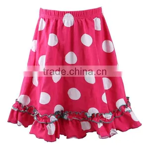 Kaiyo Wholesale Skirts Girls Boutique Print Cotton Ruffle Dress ,baby Skirt Top,12 Year Girl Without Dot Dress thumbnail-1