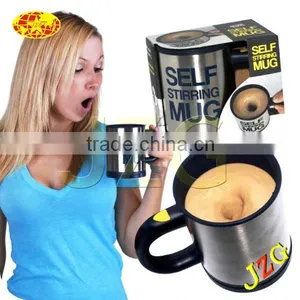Stainless Steel Self Stirring Coffe Mug thumbnail-4