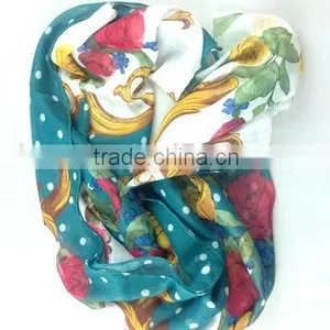 Screen Printed Polyester Lady Scarf of China Professional Supplier thumbnail-1