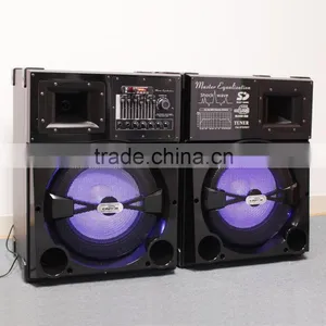 Cafini Pair Wooden Speaker, Professional Karaoke System 2.0 Subwoofer thumbnail-2