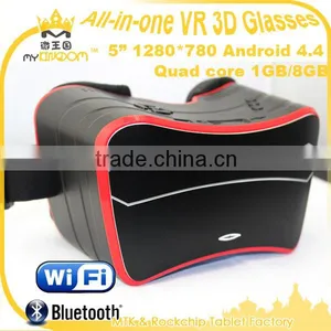 5inch 1280*780 Android 4.4 Quad Core All in One VR 3D Glasses Headset thumbnail-3