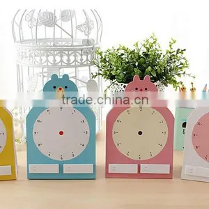 New Creative Small Clock Sticky Notes and Note Book thumbnail-2