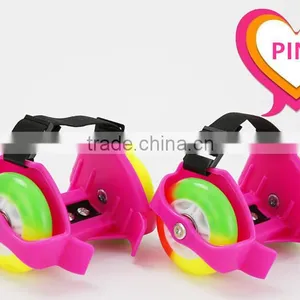 2 Rubber Wheels Roller Skates Wheels Flashing Roller Skate Wheels for Shoes thumbnail-2
