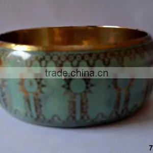 Brass Metal Fashion Bangle Bracelet Painted thumbnail-3