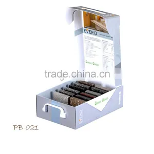 Custom Paper Cardboard Countertop Display Box/marble Granite Tile Display Box PB021 thumbnail-1