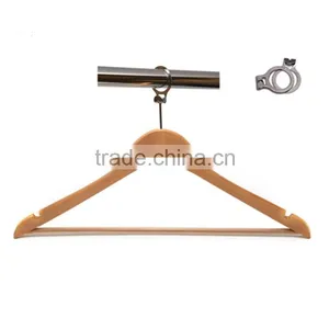 Manufacturer Wooden Hanger With Anti-theft Ring Made in China thumbnail-2