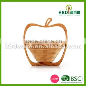 Bamboo Foldable Basket , Bamboo Fruit Basket thumbnail-1