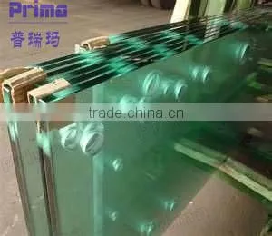 China Manufacture Green Tempered Glass Drill The Holes For Sale/Tint Glass For Sale thumbnail-1