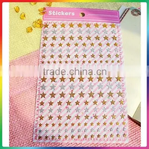 Silver and Gold Glitter Star Stickers thumbnail-5