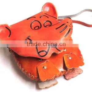Wholesale High Quality Pure Hand-made Genuine Leathter Animal Coin Purse thumbnail-4