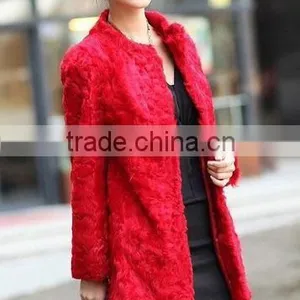 2015 NEW ARRIVAL Real Lamb Fur Coat for Women LC15 thumbnail-3